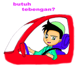 Mas Akhi The Happy Moslem sticker #12097307