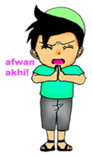 Mas Akhi The Happy Moslem sticker #12097308