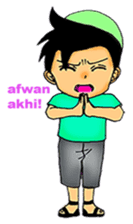 Mas Akhi The Happy Moslem sticker #12097308