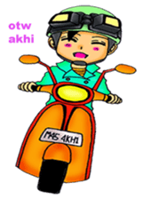 Mas Akhi The Happy Moslem sticker #12097311