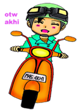 Mas Akhi The Happy Moslem sticker #12097311