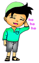 Mas Akhi The Happy Moslem sticker #12097312