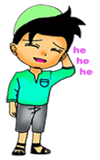 Mas Akhi The Happy Moslem sticker #12097312