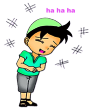 Mas Akhi The Happy Moslem sticker #12097313