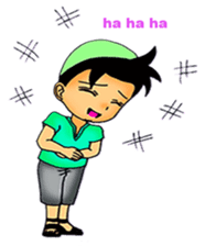 Mas Akhi The Happy Moslem sticker #12097313