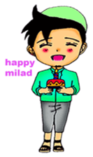 Mas Akhi The Happy Moslem sticker #12097314