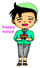 Mas Akhi The Happy Moslem sticker #12097314