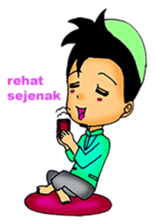 Mas Akhi The Happy Moslem sticker #12097316