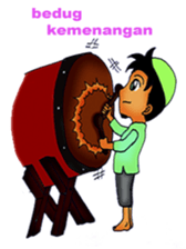 Mas Akhi The Happy Moslem sticker #12097323