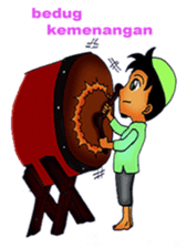 Mas Akhi The Happy Moslem sticker #12097323