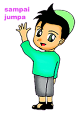 Mas Akhi The Happy Moslem sticker #12097325