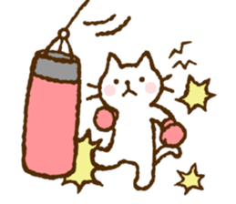 Nice and cute kitty 3 (shironeko) sticker #12097463