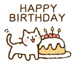 Nice and cute kitty 3 (shironeko) sticker #12097472