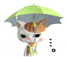 3D Cute and surreal 40 "Cat Friends" sticker #12097509