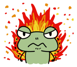 Lazy frog.3 sticker #12098106
