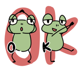 Lazy frog.3 sticker #12098107
