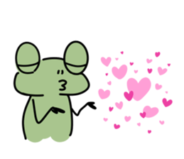 Lazy frog.3 sticker #12098112