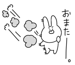 Bubble rabbit and bear sticker #12098647