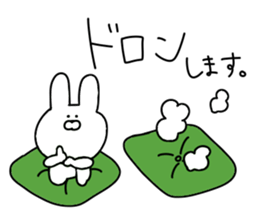 Bubble rabbit and bear sticker #12098685