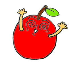 story of the apple of Sakichi and Umeko sticker #12098982