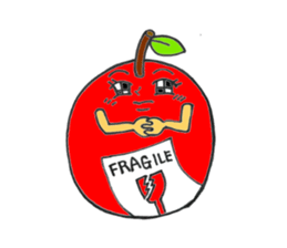 story of the apple of Sakichi and Umeko sticker #12098989