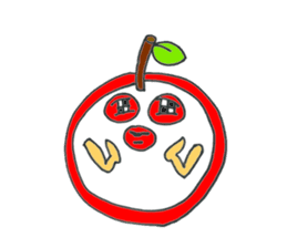 story of the apple of Sakichi and Umeko sticker #12098992