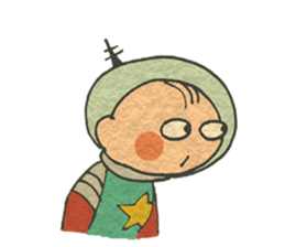 Spacesuit and Dog sticker #12099138