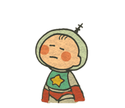 Spacesuit and Dog sticker #12099145