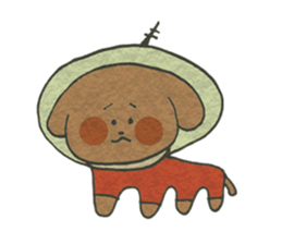 Spacesuit and Dog sticker #12099150