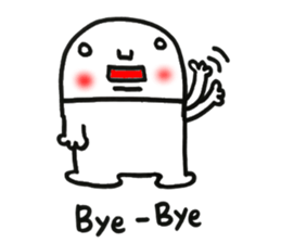 The white character sticker #12099474