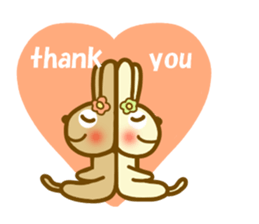 Sticker of a good friend rabbit sticker #12099767