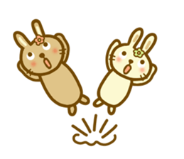 Sticker of a good friend rabbit sticker #12099781