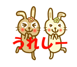 Sticker of a good friend rabbit sticker #12099783