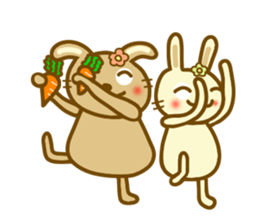 Sticker of a good friend rabbit sticker #12099792