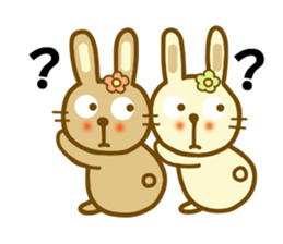 Sticker of a good friend rabbit sticker #12099797
