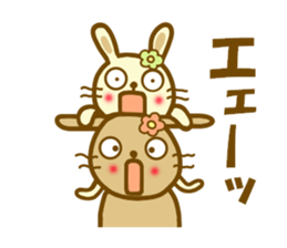 Sticker of a good friend rabbit sticker #12099798