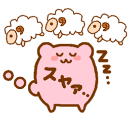 word of pink bear sticker #12100215