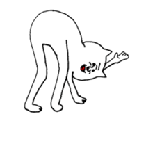 a strange cat Tokio sticker #12100317