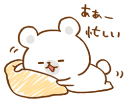 Lazy polar bear2. sticker #12100802