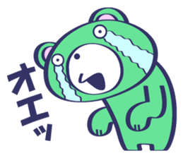 Crying Face Bear sticker #12100954