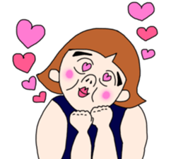 Cheerful large person sticker #12101050