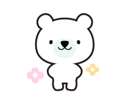 Polar bear that moves sticker #12102023