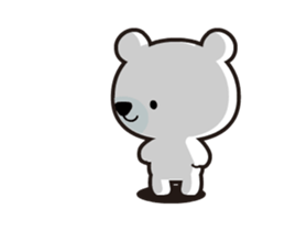 Polar bear that moves sticker #12102026