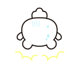 Polar bear that moves sticker #12102027