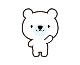 Polar bear that moves sticker #12102028
