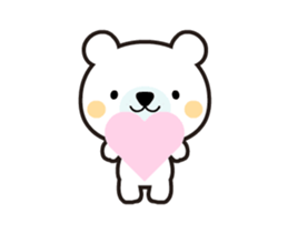 Polar bear that moves sticker #12102029