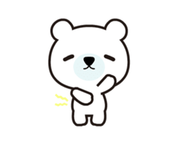 Polar bear that moves sticker #12102030
