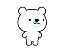 Polar bear that moves sticker #12102032