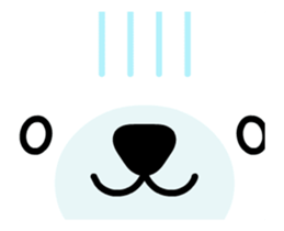 Polar bear that moves sticker #12102033