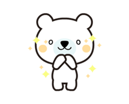 Polar bear that moves sticker #12102034
